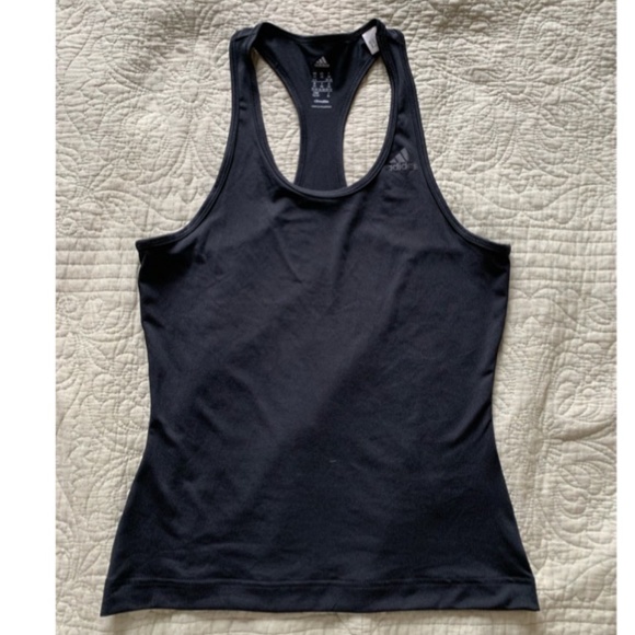 Adidas Climalite Black Racerback Tank Top - Picture 1 of 2